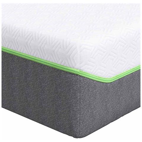 Materasso Bianco e Grigio 90 x 200 cm Molle Insacchettate - Foto 1