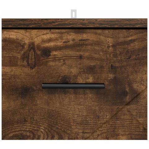 Armadio da Notte Rovere fumo 38 x 38 x 66 cm Legno multistrato - Foto 9