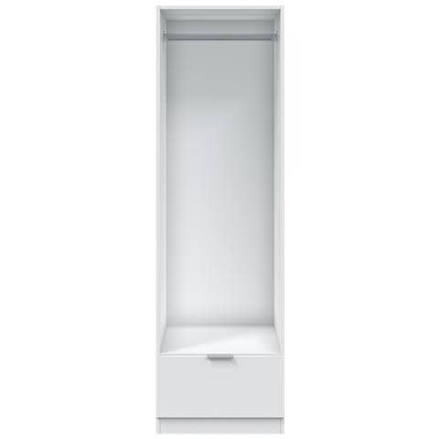 Armadio Camera Da Letto Dello - Guardaroba Grande Un Cassetto, 50x170h Cm Bianco - Foto 2