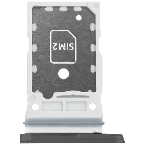 Vano Scheda Dual Nano Sim Per Galaxy S23 E S23 Plus Pezzo Originale, Argento - Foto 4