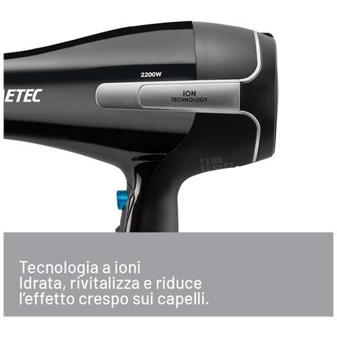 Asciugacapelli K7 2000, 2200W, Tecnoloiga a ioni, 2 velocità, 3 temperature, Colpo Aria Fredda, Convogliatore Stretto, Diffusore Professionale - Foto 2