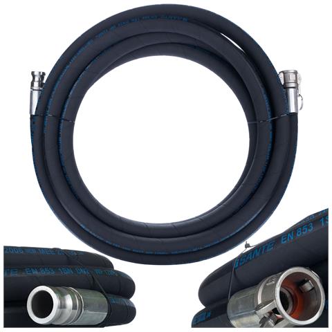 Tubo Per Intonacatrice Dn25 20m - Alta Resistenza, Camlock Idraulico | Ø Interno 25mm, Pressione Max 40 Bar | Uso Edilizio Versatile - Foto 1