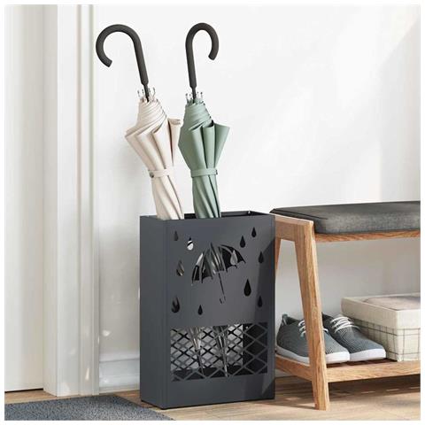 Supporto per Ombrellone Antracite 28 x 12 x 41 cm Acciaio - Foto 2