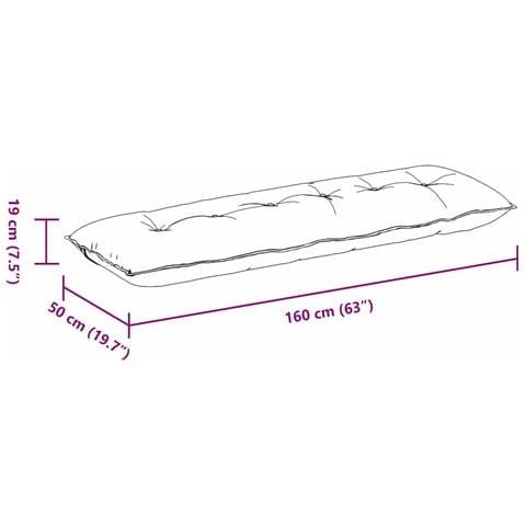 Cuscino per Schiena Verde Scuro 160 x 50 cm Tessuto in Cords - Foto 9