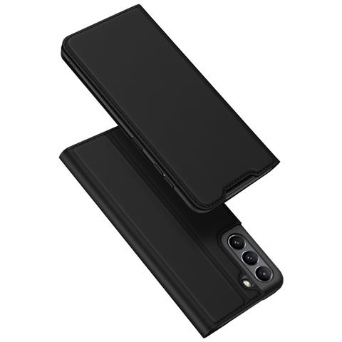 Cover per Galaxy S21 FE - Pelle /PU, Nero, Con Tarjetero - Foto 1