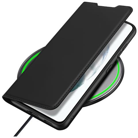 Cover per Galaxy S21 FE - Pelle /PU, Nero, Con Tarjetero - Foto 4