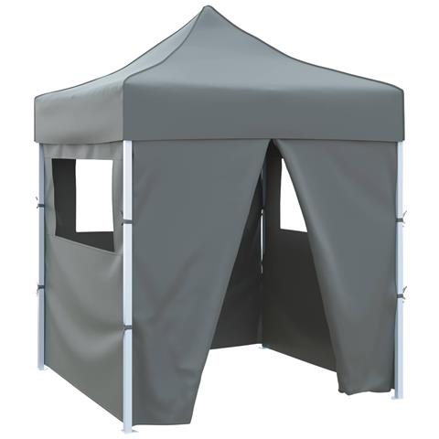 Tenda Party Antracite 200 x 200 x 315 cm Tessuto Oxford - Foto 1