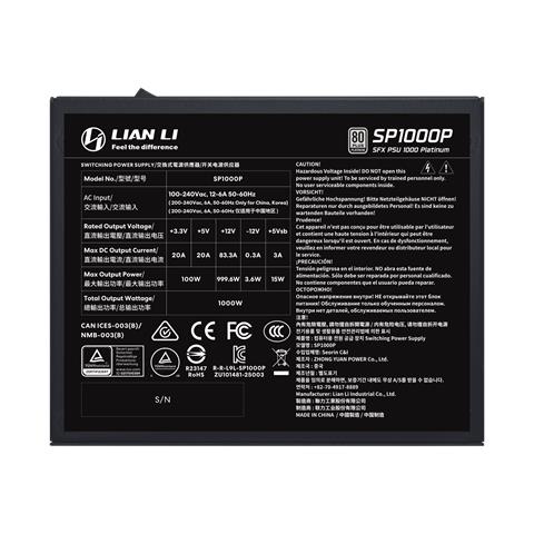 SP1000P alimentatore per computer 1000 W 24-pin ATX SFX Nero - Foto 2