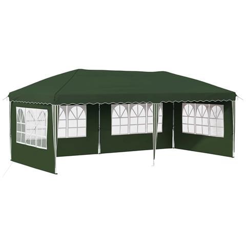 Tenda per feste a pop-up 575 x 289 x 245 cm Verde - Foto 1