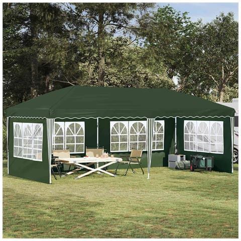 Tenda per feste a pop-up 575 x 289 x 245 cm Verde - Foto 2
