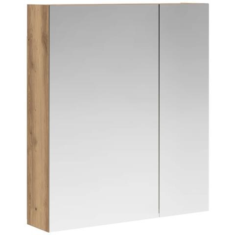 Mobiletto per specchio da bagno con porta Rovere Artigianale - Foto 1