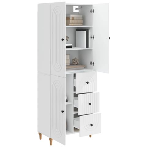 Set di armadi 2 pcs 66 x 34,5 x 90 cm Legno ingegnerizzato - Foto 2