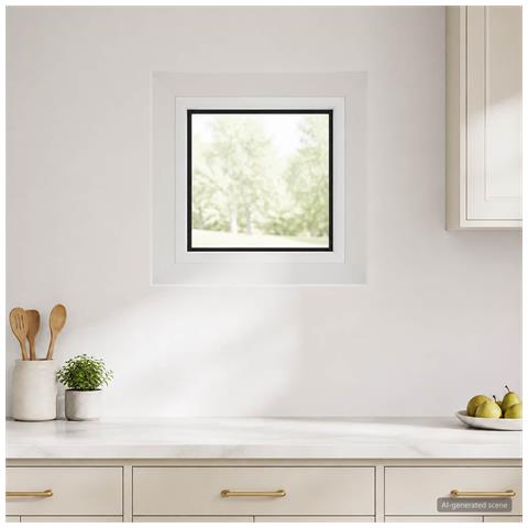 Finestra Cantina RISOR 30 x 30 cm PVC e Vetro - Foto 2
