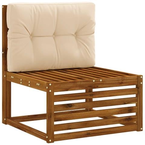 Cuscino per schienale di pallet VIANEN 100% Poliestere Crema - Foto 2