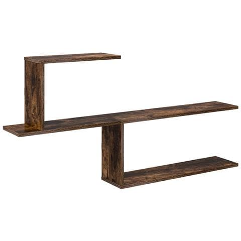 Scaffale da parete Rovere Fumo 122 x 18 x 60 cm - Foto 1
