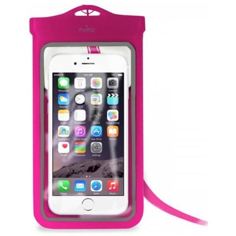 Cust Impermeabile IPX8 in Nylon Uni Large Smartphones Up To 5.1'' - ROSA - Foto 2