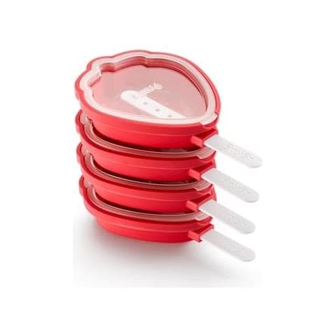 Confezione 4 Stampi Ghiacciolo Tropical Fruits - Fragola - Foto 1