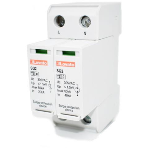 Scaricatore Sovratensione Tipo 2 20ka 1p+n A Cartucce Sg21na300 - Foto 1