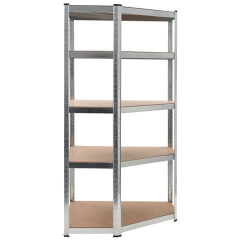 Questa mensola angolare è la scelta ideale sia per lo stoccaggio residenziale che per quello commerciale, e offre un ampio spazio dove tenere tutto in ordine. Materiale robusto: Lo scaffale portaoggetti è costituito da un telaio in acciaio e tavole in legno multistrato. I telai in acciaio garantiscono robustezza e stabilità, mentre il legno ingegnerizzato offre forza, stabilità, e resistenza all'umidità. Forte capacità di carico: Grazie allo spessore del materiale, alle barre - Foto 2