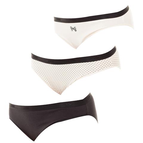 Confezione Da 3 Mutandine Slips Cotone Elasticizzato D4c17 Per Donna - Foto 8