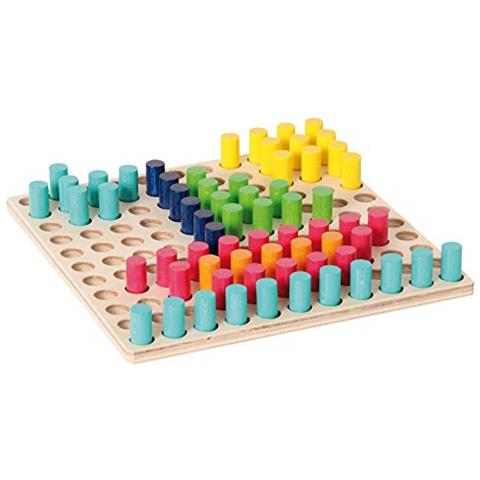 14866 - Bambino Giocattolo In Legno Gioco Spina A Colori Con 121 Spine - Foto 2