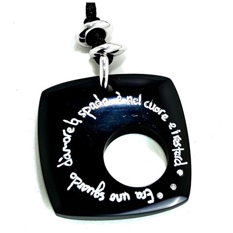 Gioielleria Dm6tc038-negr. Collana, Colore Nero. Donna. - In ordine - Foto 4