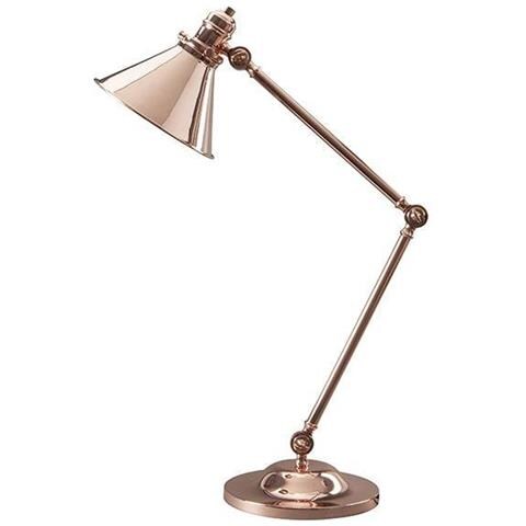 Lampada Da Tavolo 1 Luce Rame Lucido, Attacco E27 - Foto 1