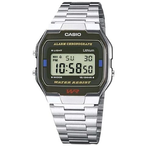 A163WA-1QES Orologio da polso Maschio Elettronico Metallizzato chiaro orologio - Foto 5