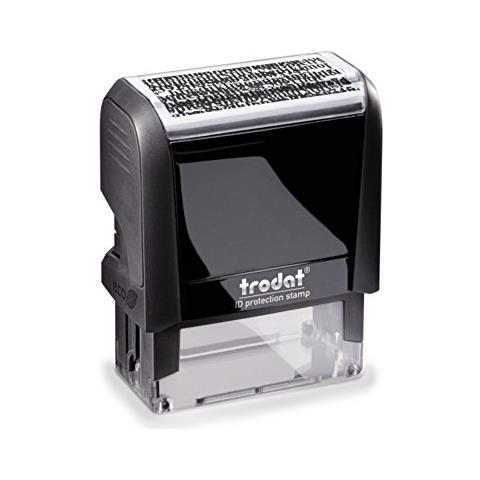 Timbro autoinchiostrante Trodat Printy - 47 mm x 18 mm - Nero - Foto 1