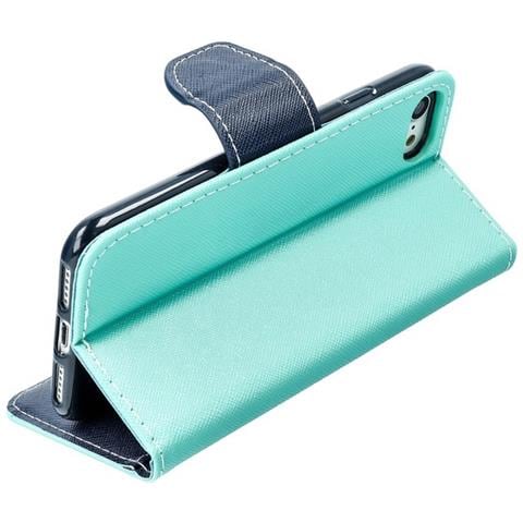Maxy Custodia Book Orizzontale Silicone Case Per Samsung Galaxy S21+ 5g G996 Mint-navy - Foto 5