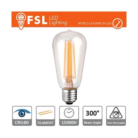 Lampada Filamento Edison - 6w 4000k E27 - Foto 1
