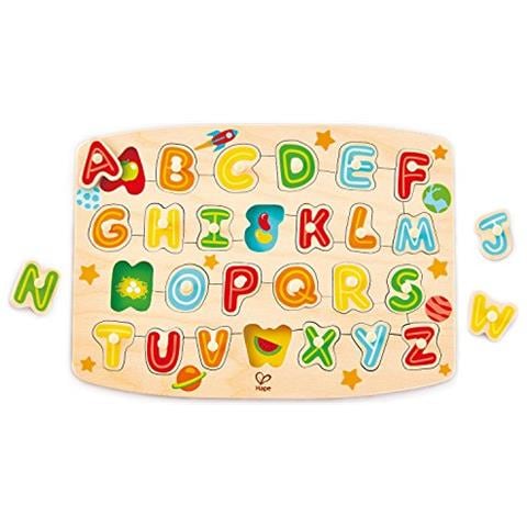Puzzle Con Mollette Dellalfabeto, Multicolore, 5 X 2 - Foto 1