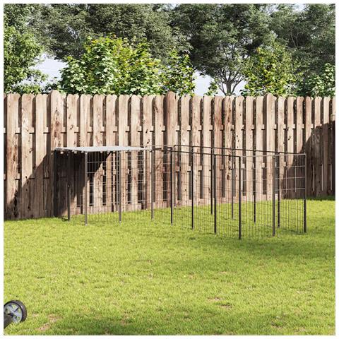 Gabbia Per Cani Nera 4,84 M In Acciaio - Foto 8