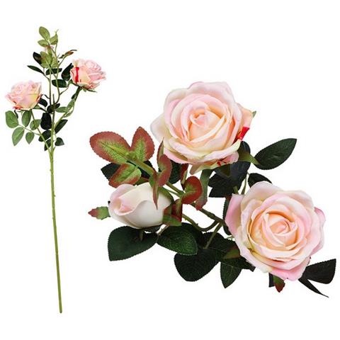 Mazzo Da 5 Rose Rosa 112994 (60 Cm) Bianco - Foto 3