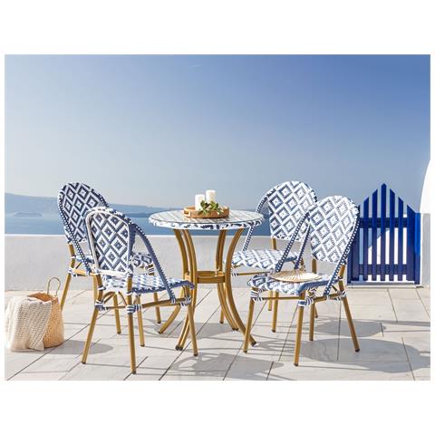 Tavolo Da Giardino Vetro Blu Rifreddo - Foto 7