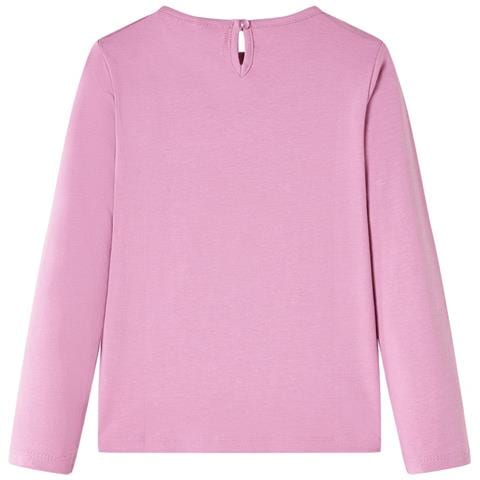 Maglietta Per Bambini Maniche Lunghe Rosa Bruciato 104 - Foto 2