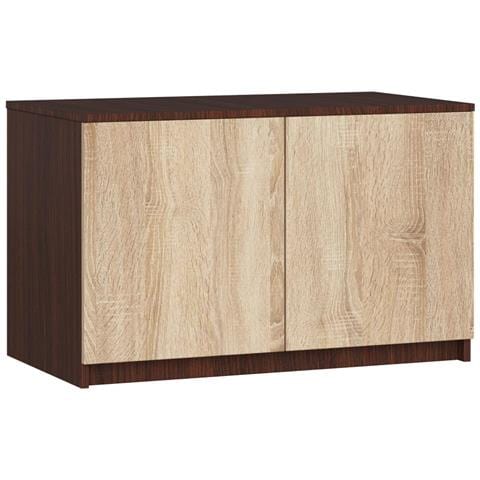 Sopralzo per armadio S90, 90x51x55 cm, Colore Weng? e Sonoma Quercia - Foto 1