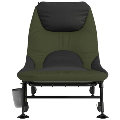 Letto Da Pesca Gambe Anti Fango Regolabili Pieghevole Verde - Foto 3