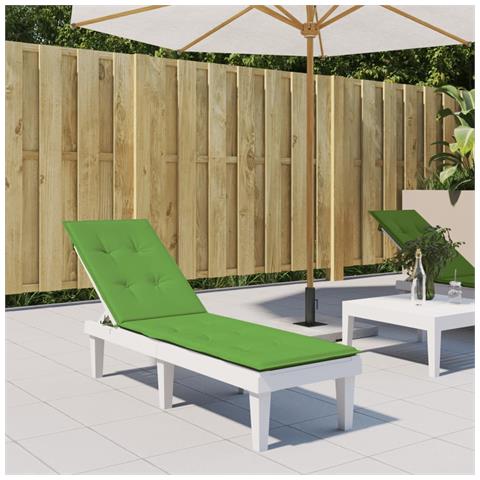 Cuscino Per Sdraio Verde Mélange (75+105) x50x3 Cm In Tessuto - Foto 3