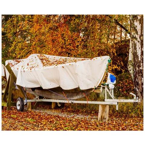 Telone In Tessuto 260g 4m X 8m Telone Di Copertura Telone Per Imbarcazioni Telone Per Tutti Gli Usi Telone Per Imbarcazioni - Foto 3