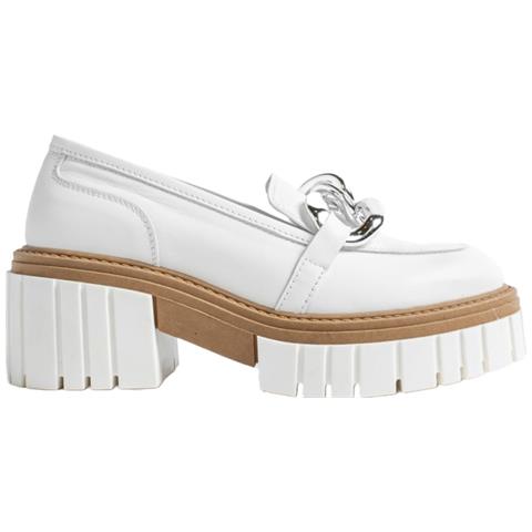Iris Loafers Mocassino Pelle Scarpe Donna Bianco Eu 41, 59001438 Wh - Foto 1