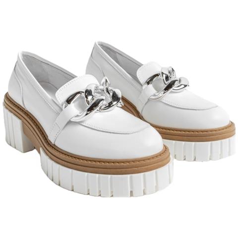 Iris Loafers Mocassino Pelle Scarpe Donna Bianco Eu 41, 59001438 Wh - Foto 2