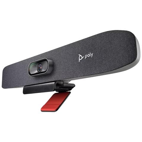 Webcam Poly Studio R30 – 4K Ultra HD Con Altoparlanti, Zoom 5x, Plug&Play Per PC E Mac