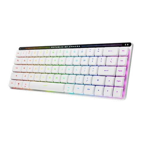 ROG Falchion RX Low Profile tastiera Gaming USB + RF Wireless + Bluetooth Bianco - Foto 1