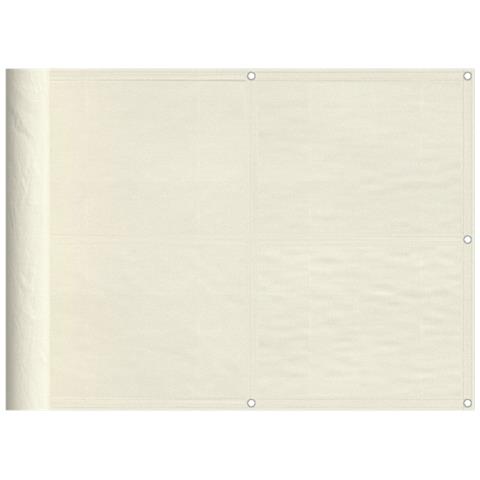 Paravento Da Balcone Crema 75x1000 Cm 100% Poliestere Oxford - Foto 2