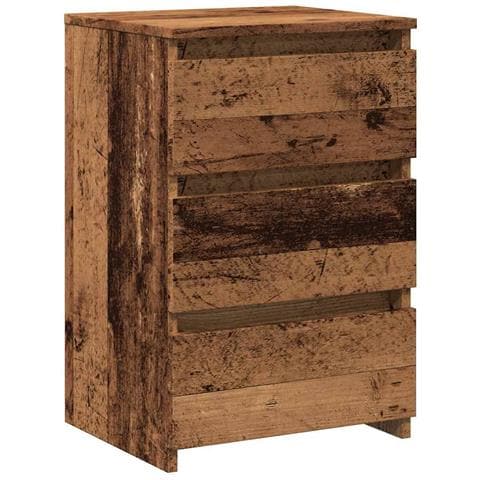 Comodino Legno Antico 40x35x62,5 cm in Legno Multistrato - Foto 1