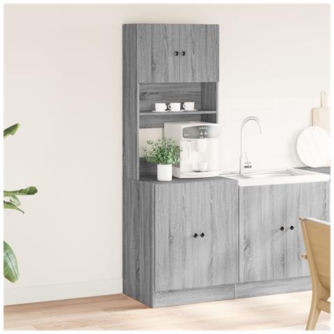 Mobile Da Cucina Grigio Sonoma 60x50x180cm In Legno Multistrato - Foto 3