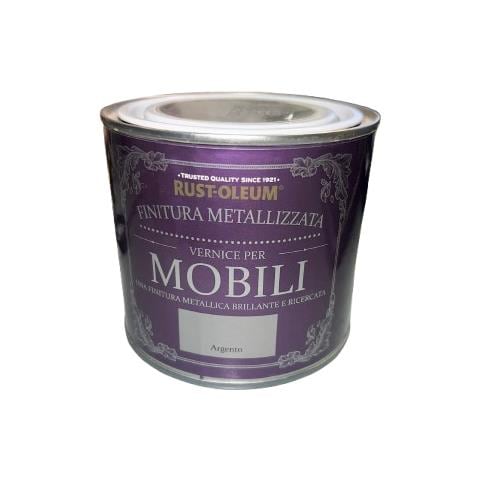 Vernice Legno Chalkymetallizzata Colore Argento 0,5l - Foto 1