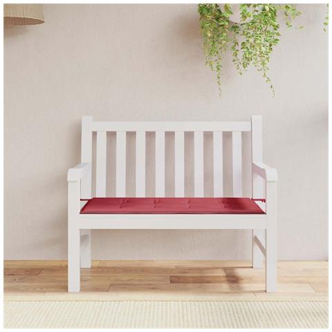 Cuscino Per Panca Rosso Vino 100x50x4 Cm In Tessuto Oxford - Foto 7