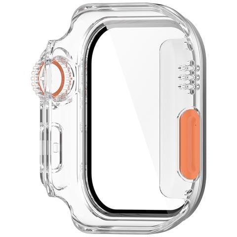 Custodia Protettiva Per Apple Watch - Pc Rigido E Vetro Temperato Transparent 46 Mm - Foto 6